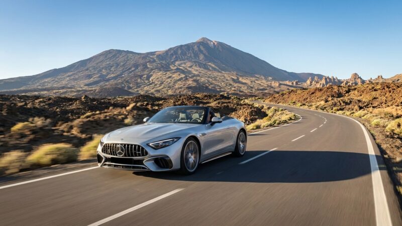 Mercedes-AMG SL 63:n ajoarvio Teneriffalla