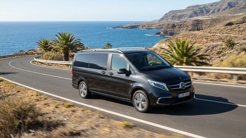 Mercedes-Benz V-sarjan ajokokemus Teneriffalla
